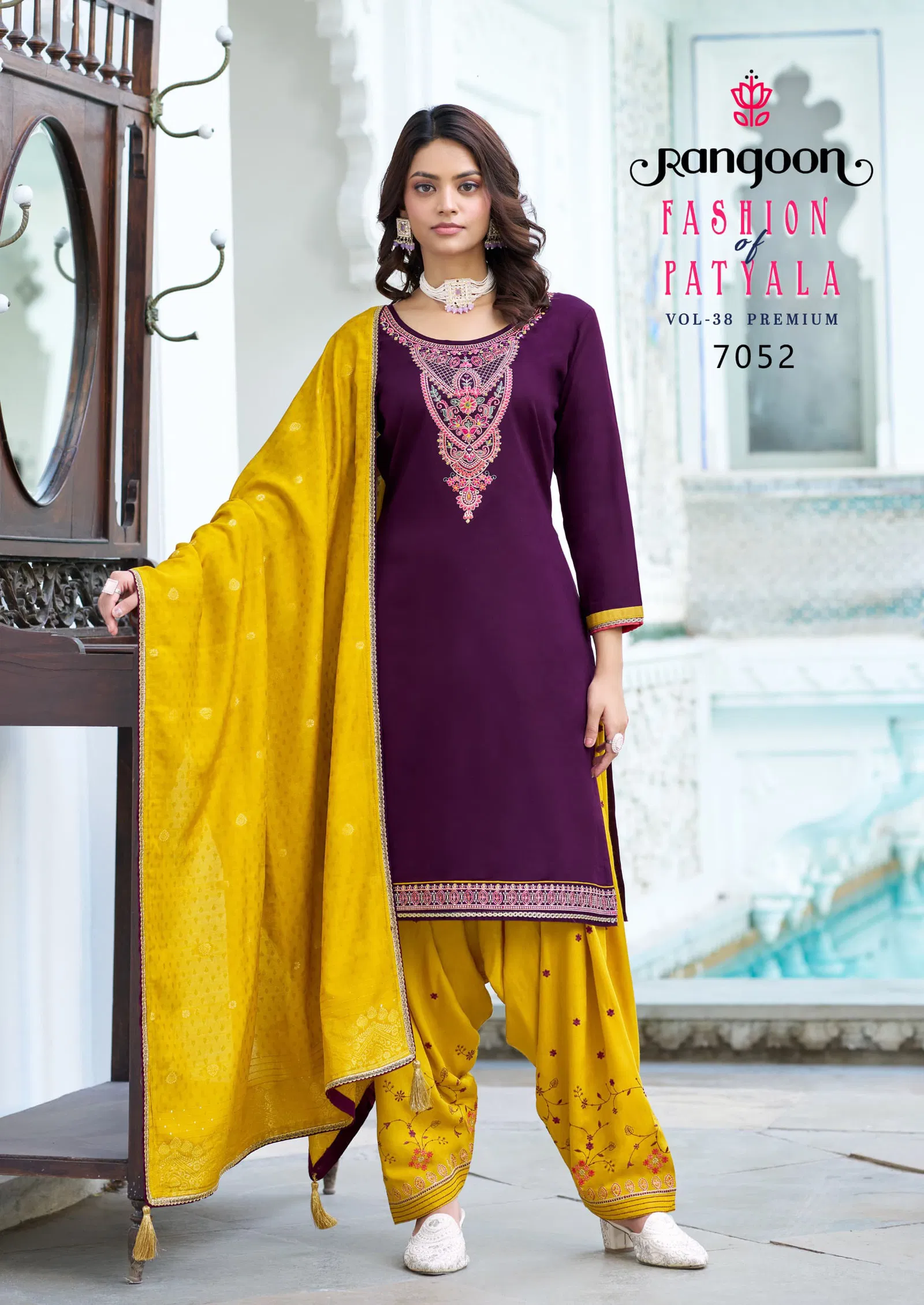 Fashion Of Patyala Vol 38 By Rangoon Jam Silk Readymade Patiyala Suits Online Wholesale